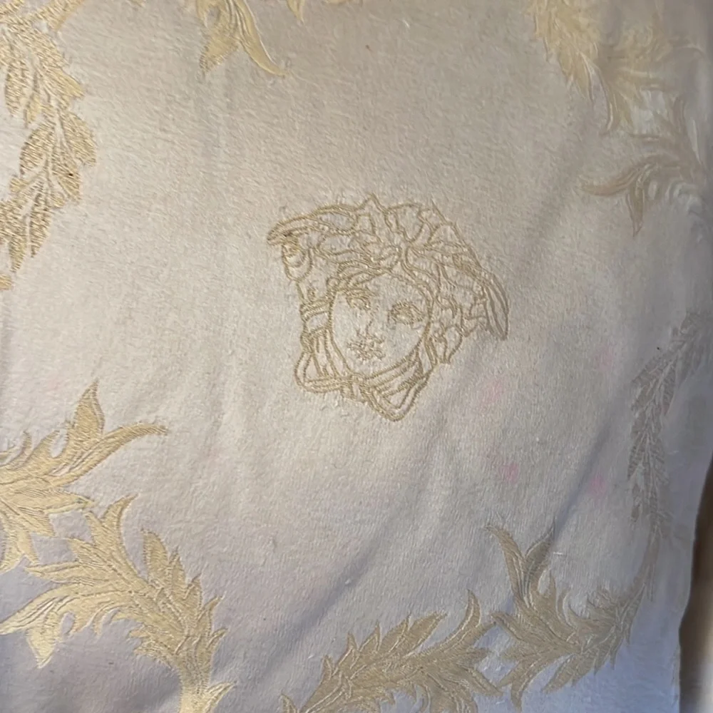 VERSACE HOME COLLECTION Decorative Pillow Fake Fur with a rip Size 24”x14” - Picture 3 of 12